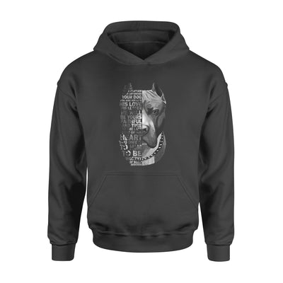 Pitbull dog is your friend your partner your dog - Premium Hoodie - Dreameris