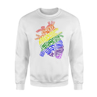 Anatomical Heart Shirt Cardiac Nurse with LGBT - Premium Crew Neck Sweatshirt - Dreameris