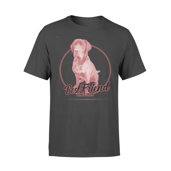 Julie Orcutt -  Custom Vintage Best friend Since illustrated Pet Personalized Premium T-shirt - Dreameris