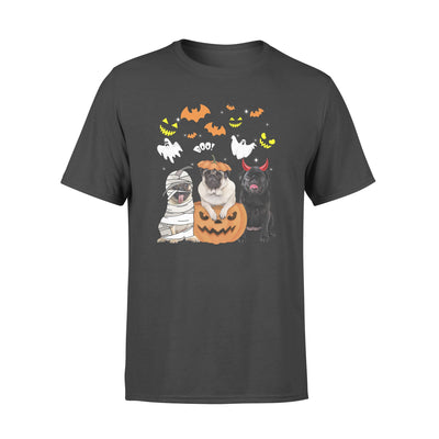 FF Funny Boo Pug Halloween Gift Men Women Dog Lovers T shirt - Dreameris