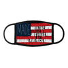 American text flag - made in the usa - Face Mask - Dreameris