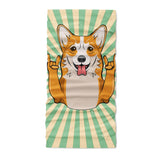 Cute welsh corgi with horns - Neck Gaiter - Dreameris