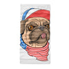 Pug dog wear flag american neck gaiters  - Neck Gaiter - Dreameris