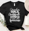 December Girls Are Sunshine Mixed With A Little Hurricane Birthday Gift Standard/Premium T-Shirt - Dreameris