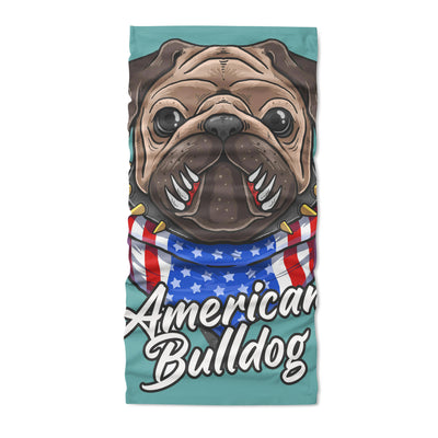 American bulldog flag cute animal - Neck Gaiter - Dreameris