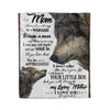 My Mom Wolf It's Not Easy For A Woman Gift From Son - Fleece Blanket - Dreameris