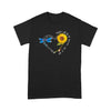 FF Sunflower Dragonfly There Will Be An Answer Let It Be - Premium T-shirt - Dreameris