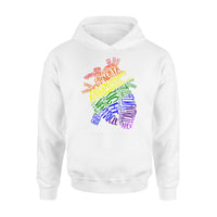 Anatomical Heart Shirt Cardiac Nurse with LGBT - Premium Hoodie - Dreameris