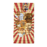 Dogs of different breeds Berger pomeranian golden - Neck Gaiter - Dreameris