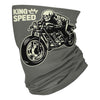 King Speed Skull Rider Race Motorcycle - Neck Gaiter - Dreameris