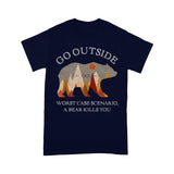 Mountain Go Outside Worst Case Scenario A Bear Kills You Standard Men T-shirt - Dreameris