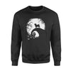 Pug And Moon Halloween Gift Dog Lovers - Standard Crew Neck Sweatshirt - Dreameris