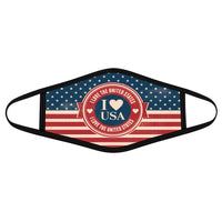 I Love The United States America Flag Vintage - Polyblend Face Mask - Dreameris