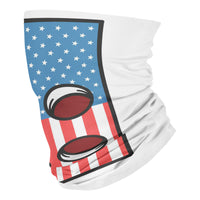 Creepy american flag cartoon - Neck Gaiter - Dreameris