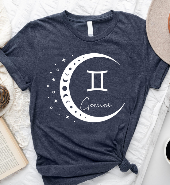 Moon Zodiac Sign Horoscope Gemini May Birthday Standard/Premium T-Shirt - Dreameris