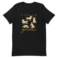 Dreameris Golden Retriever Shirt Life Is Golden Unisex Soft T Shirt 100 Cotton - Dreameris