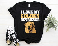 Dreameris I Love My Golden Retriever Golden Retriever T Shirt Dog Lover Shirt Dog Mom Gifts - Dreameris