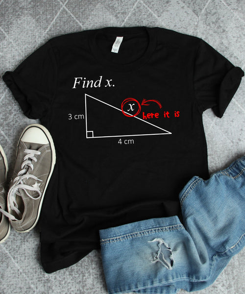 Find X Funny Math Joke Gift Standard/Premium T-Shirt Hoodie - Dreameris