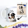 Custom illustrated Pet Personalized Christmas Gift For Dog Lovers - Mug - Dreameris