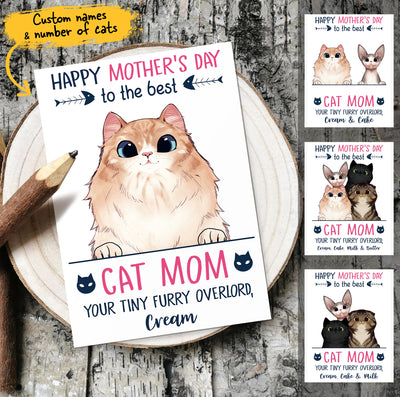Cute Cat Custom Breed Your Tiny Furry Overlord Funny Mother's Day Gift For Cat Lovers 5x7in Postcard - Dreameris