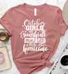 October Girls Are Sunshine Mixed With A Little Hurricane Birthday Gift Standard/Premium T-Shirt - Dreameris