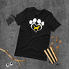Dreameris Rescue Dog  Love  Heart  Paws  Happy Puppy  Short Sleeve Unisex T Shirt - Dreameris