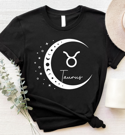 Moon Zodiac Sign Horoscope Taurus May Birthday Standard/Premium T-Shirt - Dreameris