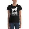 Dreameris Womens Stay At Home Golden Retriever Mom T Shirt Cute Dog Retriever Puppy Tee Shirt Gift Idea - Dreameris